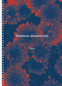 Блокноты-книжки A4 - Темные лепестки